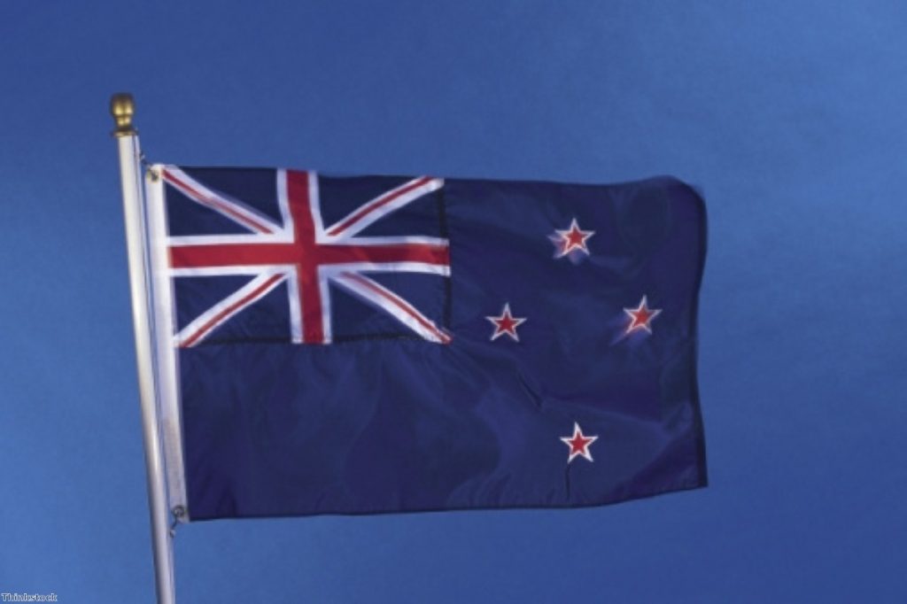 A new Zealand flag: Many Britons are currently in New Zealand for work or holidays