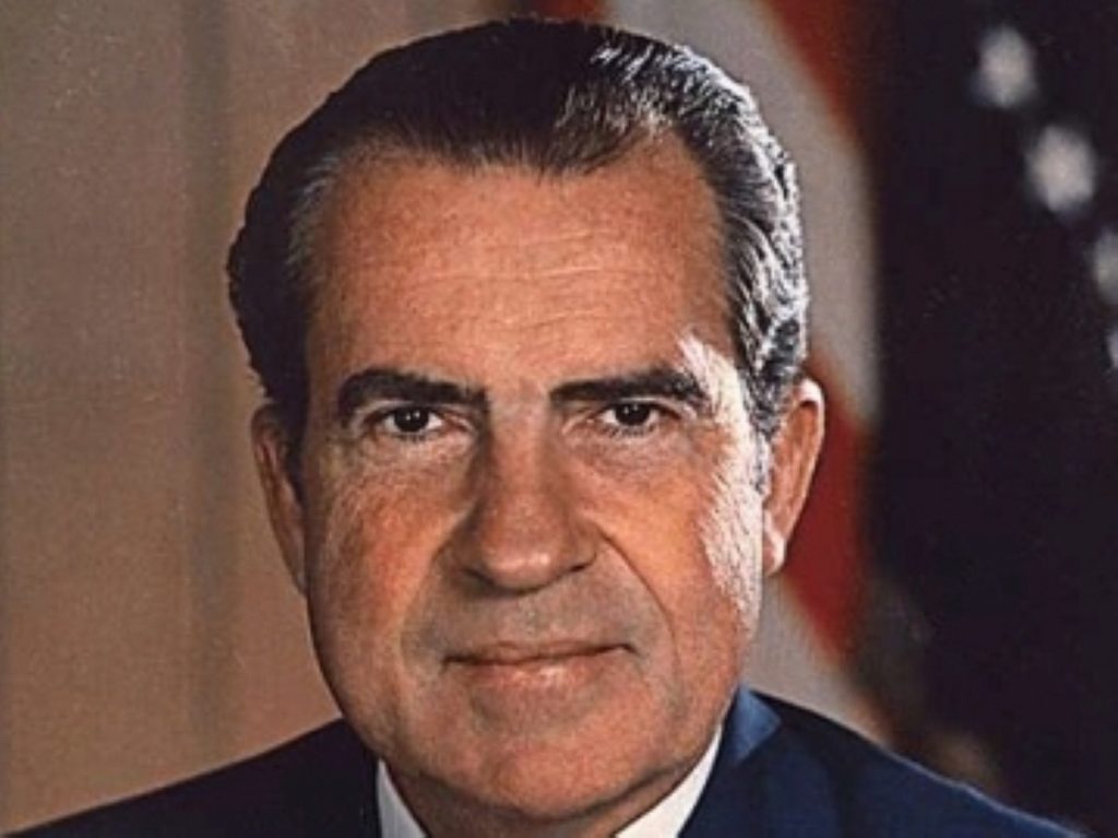 President Nixon, whose namesake is campaigning in Brigg and Goole