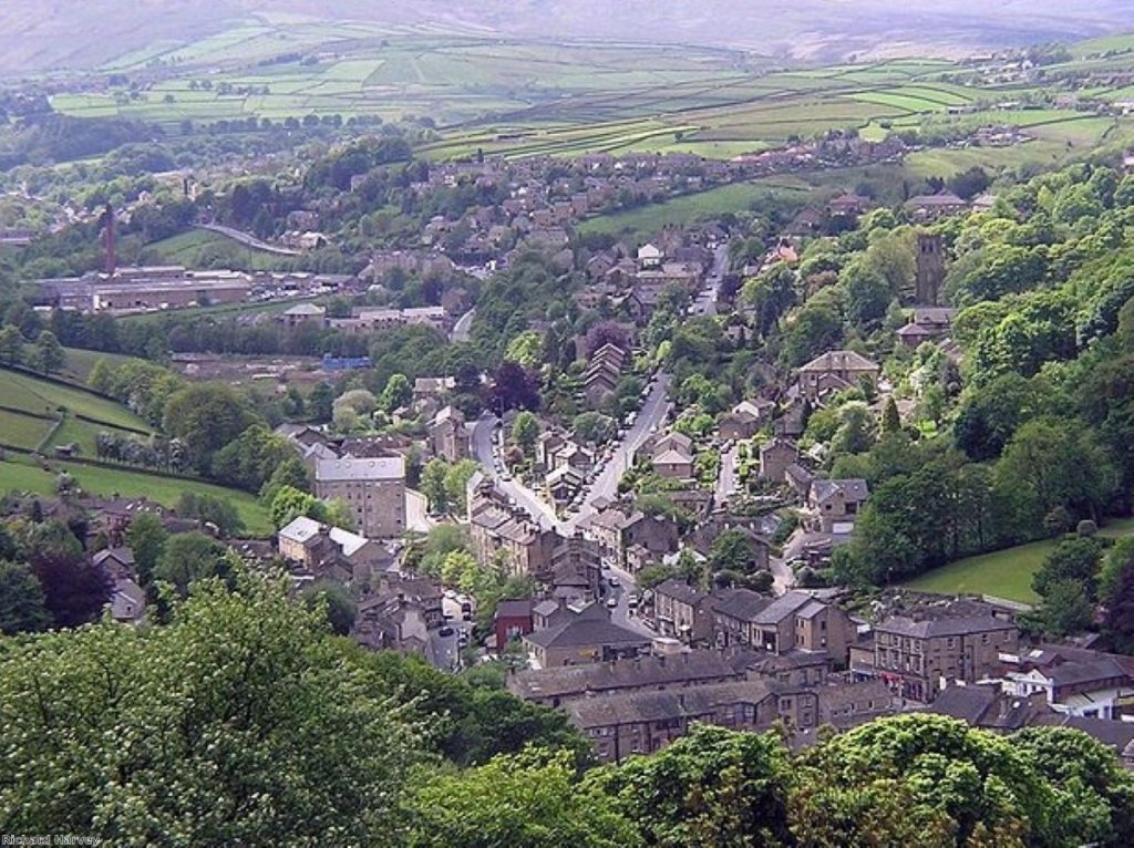 Holmfirth, a typical town in the Colne Valley three-way marginal