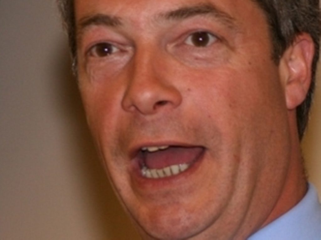 Nigel Farage in a standard European rant
