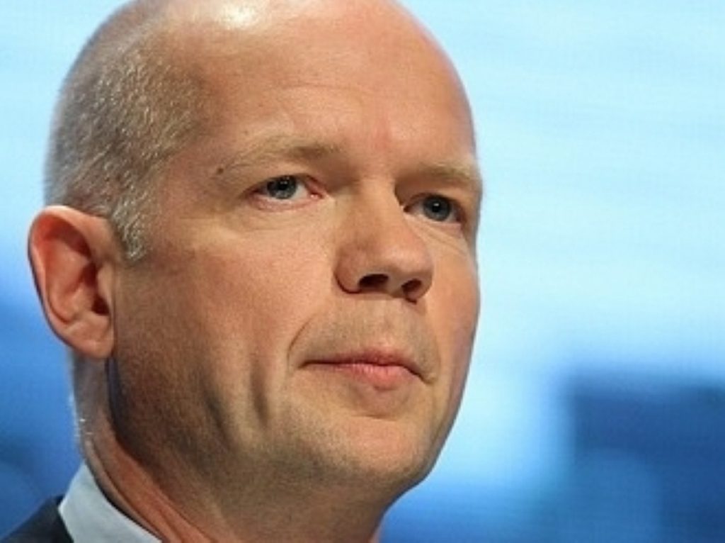 The letter was supposed to be sent from William Hague to David Cameron