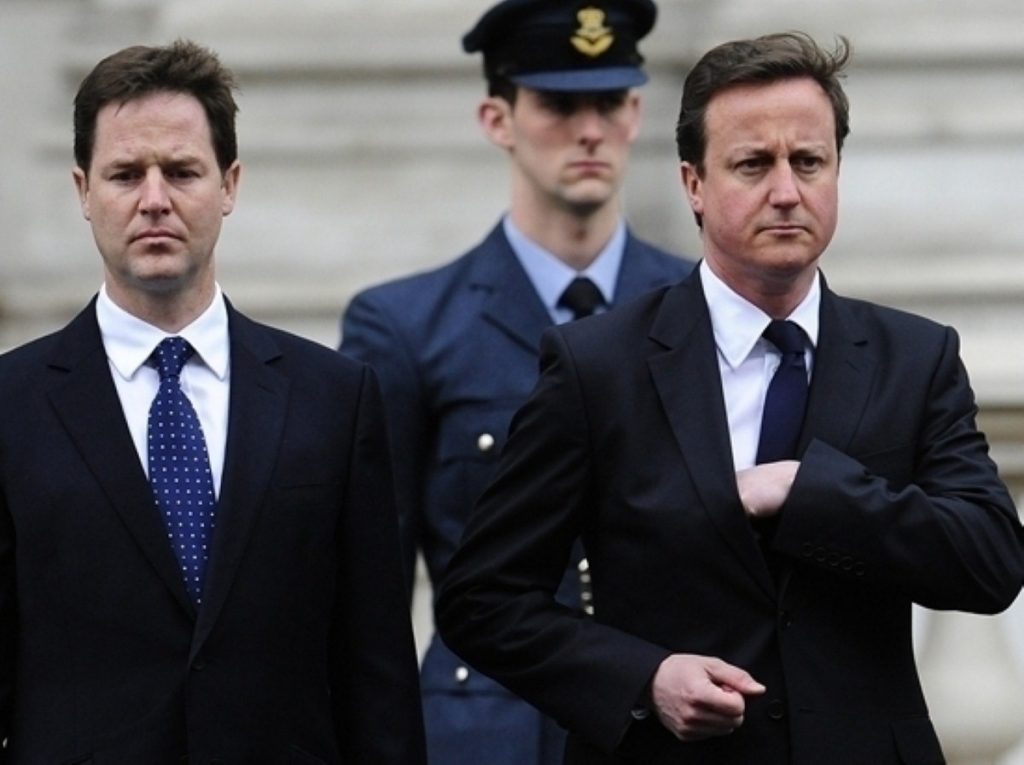 Chums no longer? Cameron and Clegg's friendship has been hit by the veto.