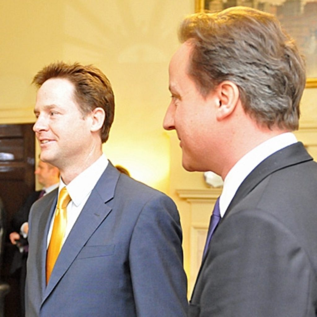 The coalition's leaders, Nick Clegg and David Cameron, are suffering declining approval ratings
