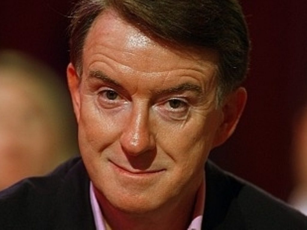 Mandelson in feather-ruffling mode