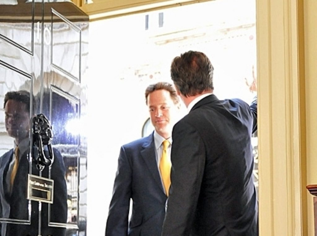 Relations between Clegg and Cameron are warm, but tensions remain over the EU and other issues