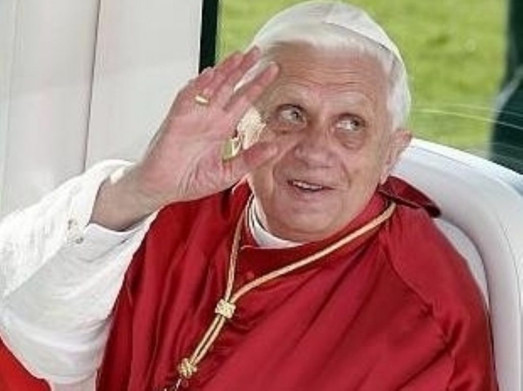 How would Pope Benedict XVI cope with Ann Widdecombe?