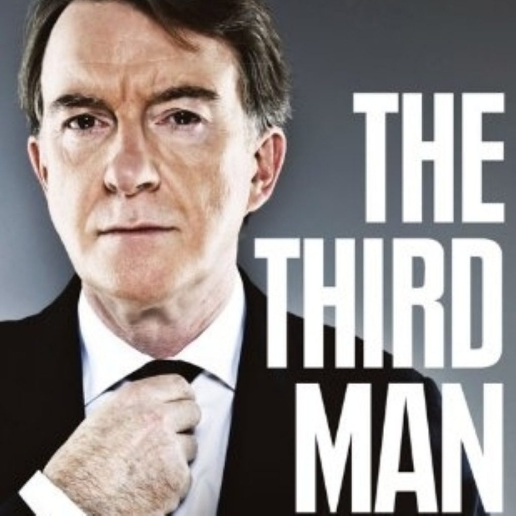 Peter Mandelson describes his memoirs, The Third Man, as an `explosive bombshell`