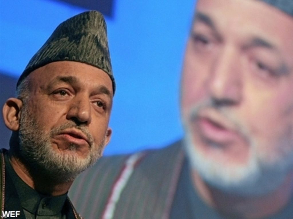 Afghan president Hamid Karzai wants control of more development money
