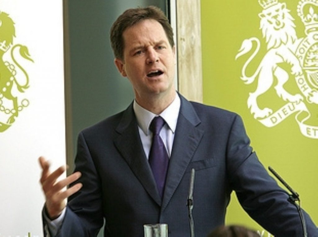Nick Clegg takes on the Tories in fighting tax speech