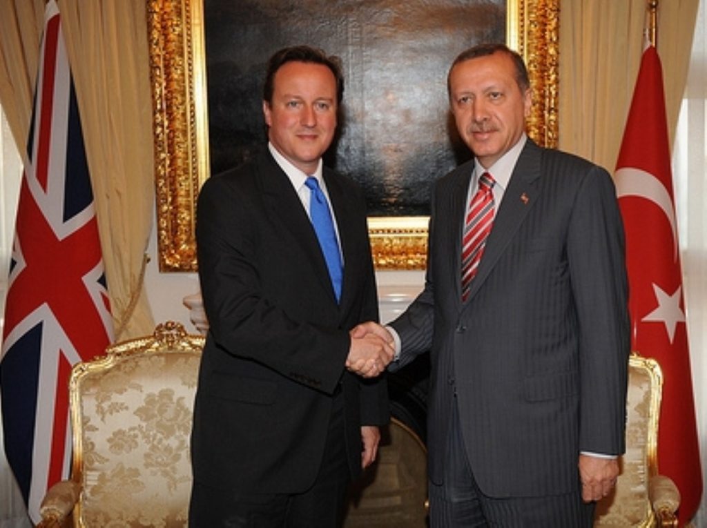 David Cameron with Turkish PM Recep Tayyip Erdogan