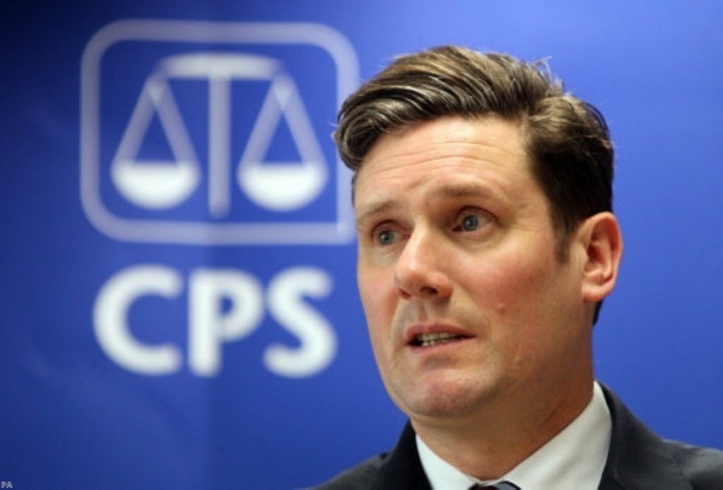Many of the CPS' decisions have been hugely controversial since Starmer last appeared in parliament.