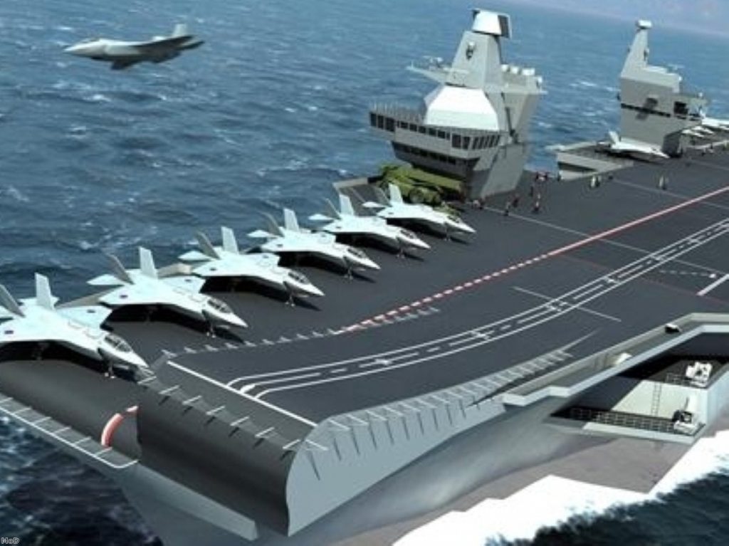 Scottish parties have called for the MoD to safeguard big defence contracts, including the building of new aircraft carriers