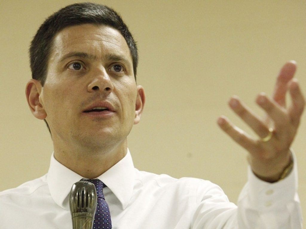 David Miliband views Lib Dems as chink in coalition's armour