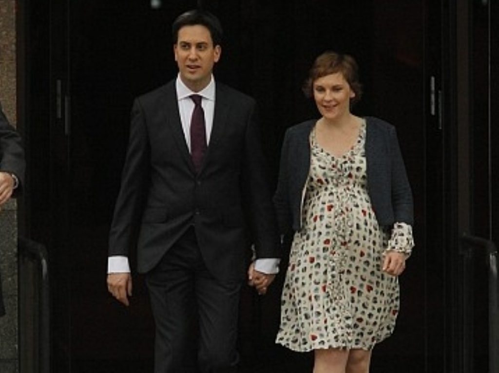 Ed Miliband arrives for his leader