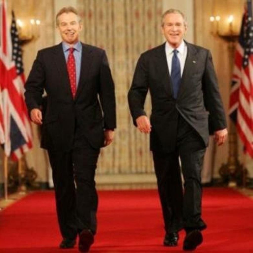 George Bush is losing a key ally in Tony Blair
