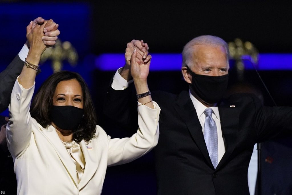 Joe Biden and Kamala Harris will become the next president and vice-president of the United States. 