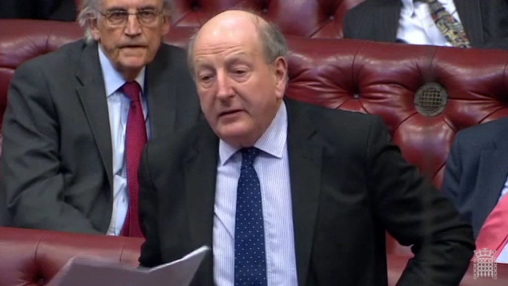 Lord Berkeley speaking in the House of Lords