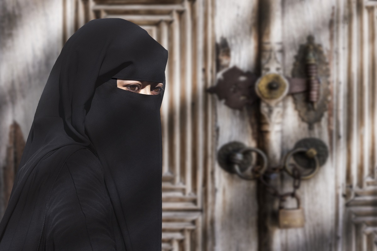 Woman wearing a Niqab