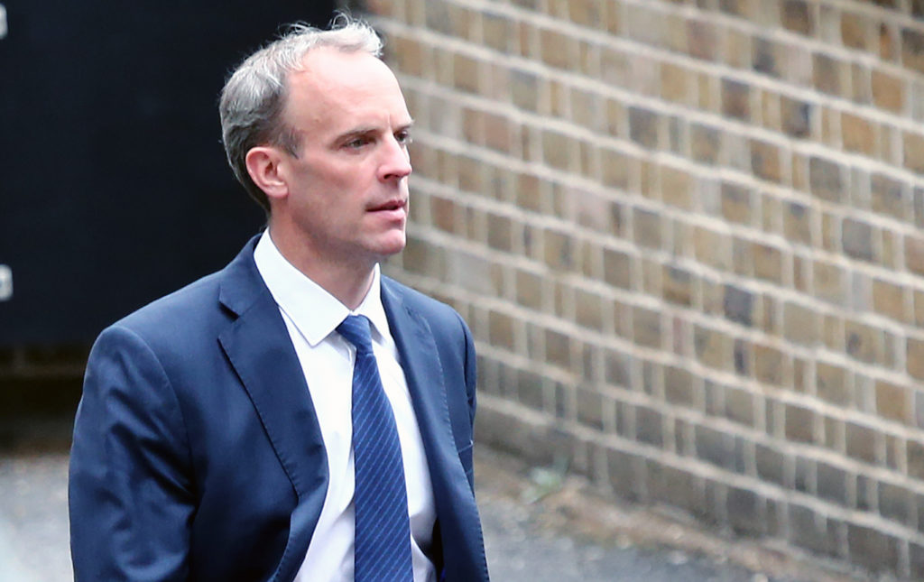 'Someone with an animus' took No 10 garden photo, says Dominic Raab