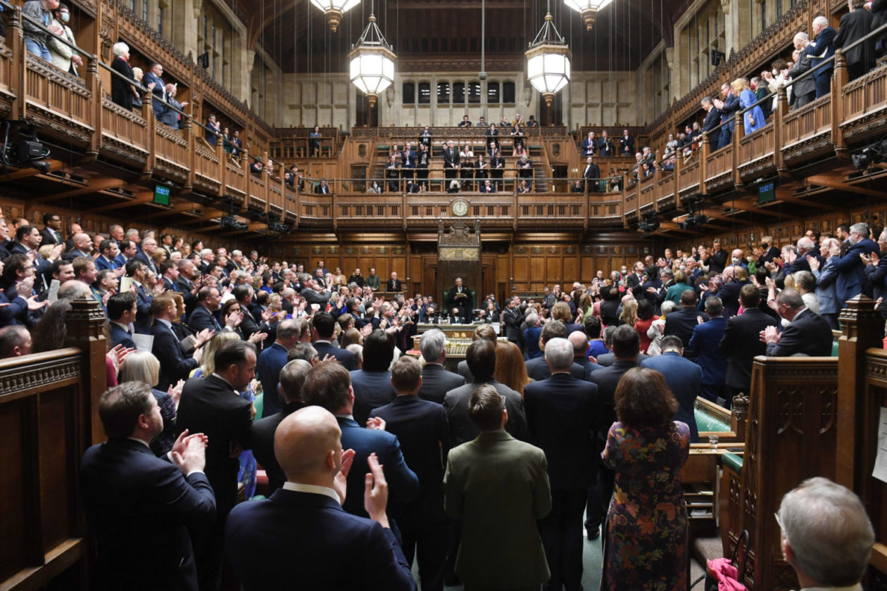 Rare applause in the House of Commons as parliament puts on united