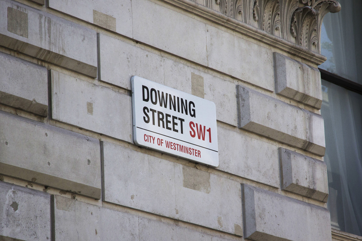 Downing Street, where the Prime Minister holds office.
