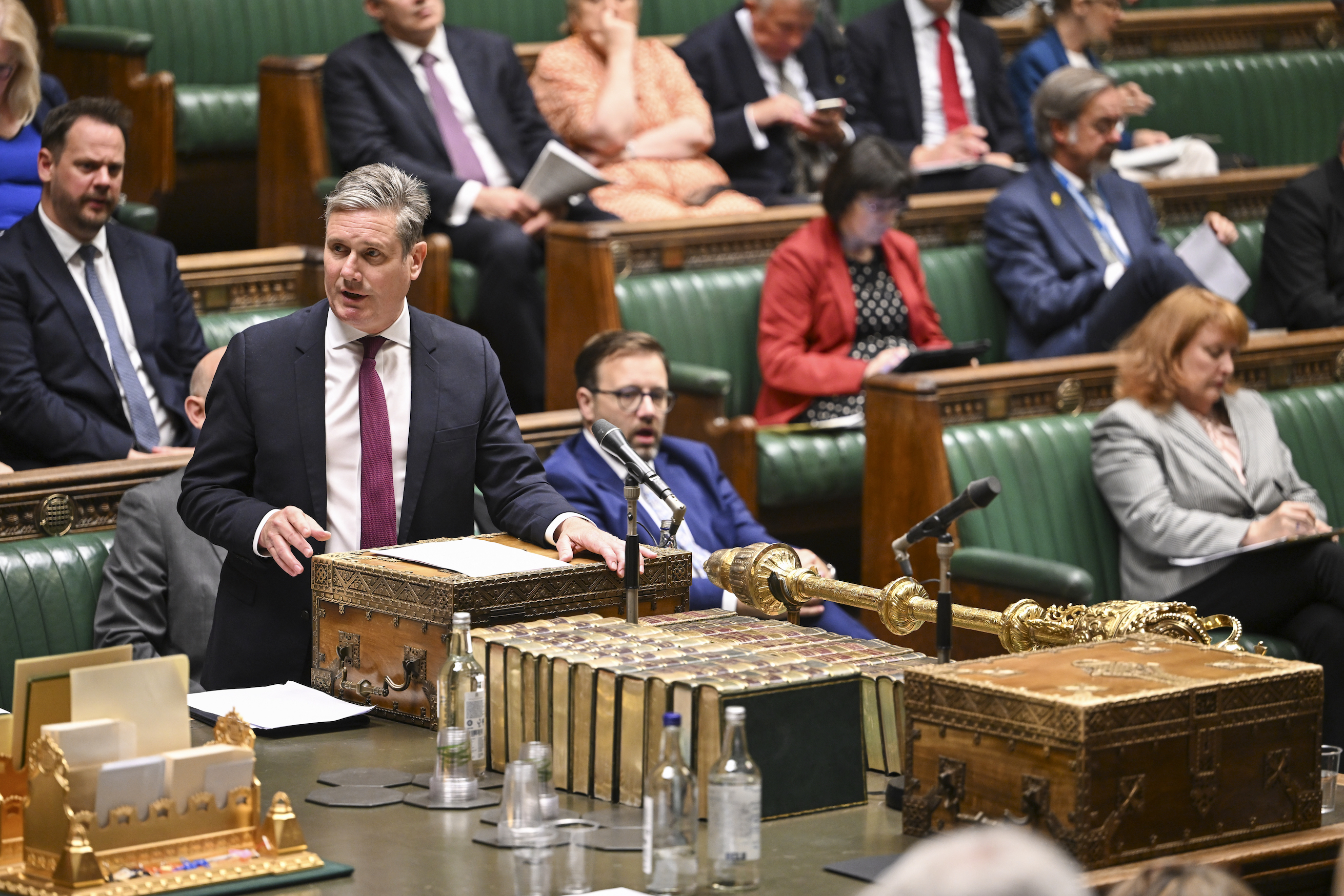 Keir Starmer addresses the House of Commons.