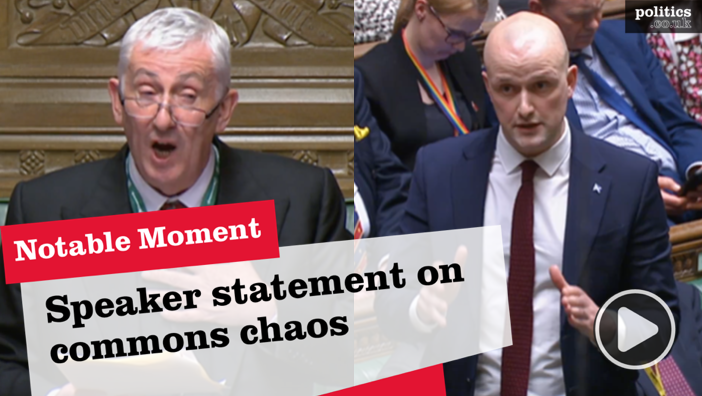 Gaza ceasefire vote: SNP says Speaker's position is 'intolerable' amid chaotic scenes - Politics.co.uk
